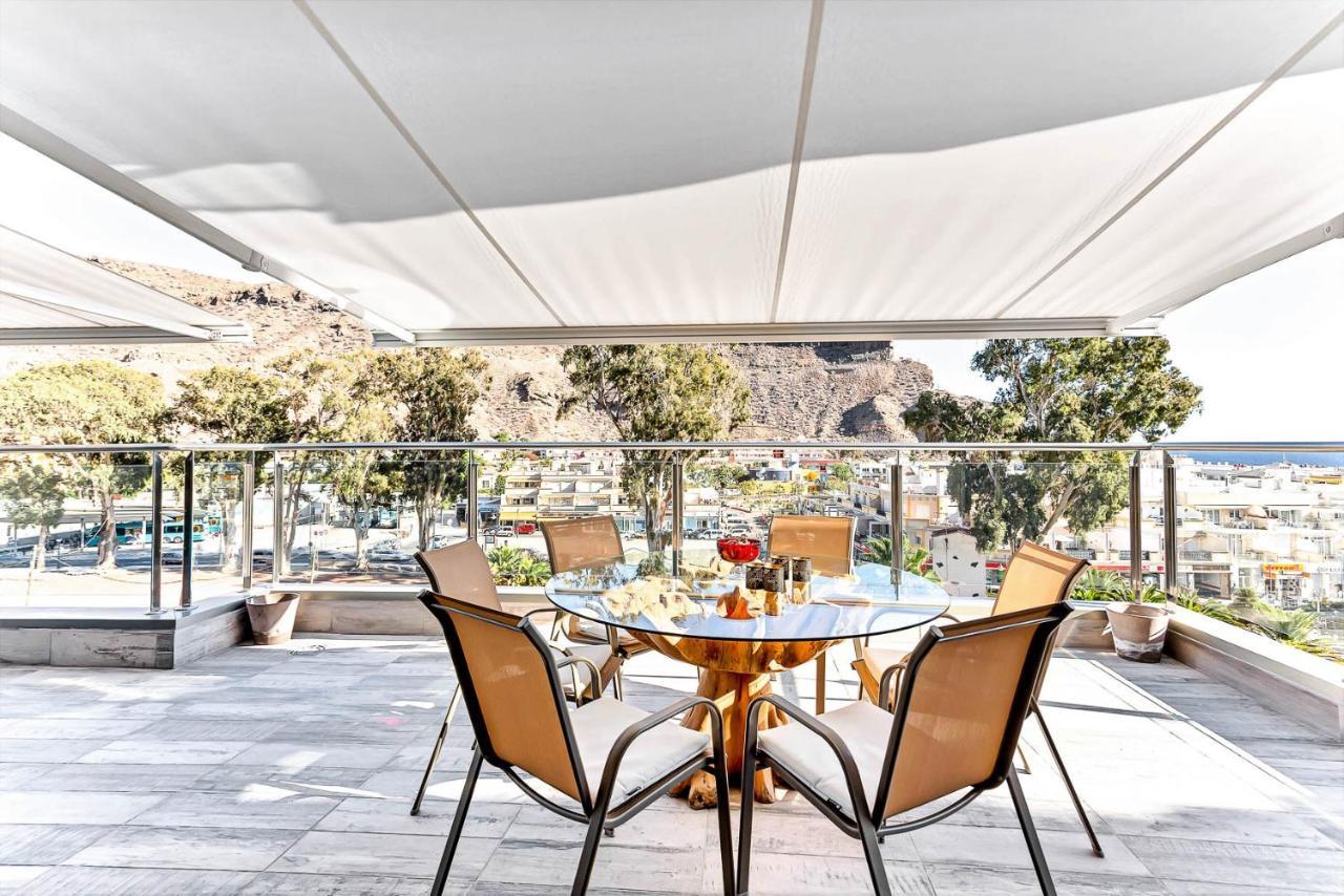 Rivera Del Puerto Luxury Penthouse With Great Terrace And Sea View Puerto De Mogan Eksteriør bilde
