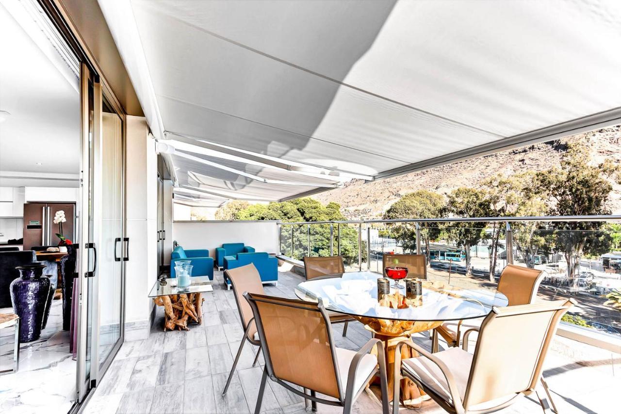 Rivera Del Puerto Luxury Penthouse With Great Terrace And Sea View Puerto De Mogan Eksteriør bilde