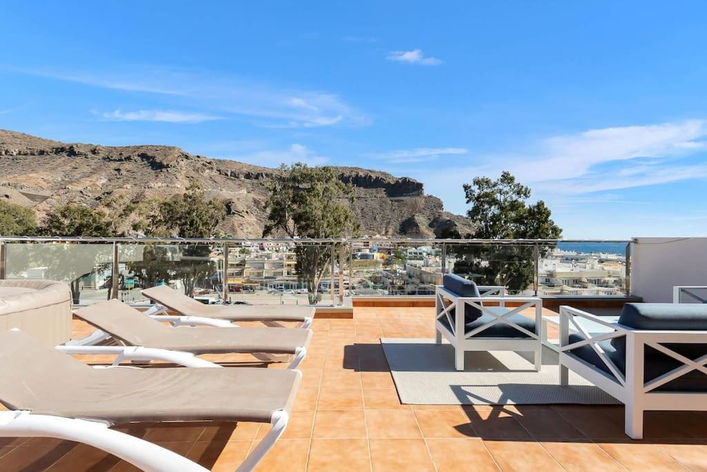 Rivera Del Puerto Luxury Penthouse With Great Terrace And Sea View Puerto De Mogan Eksteriør bilde