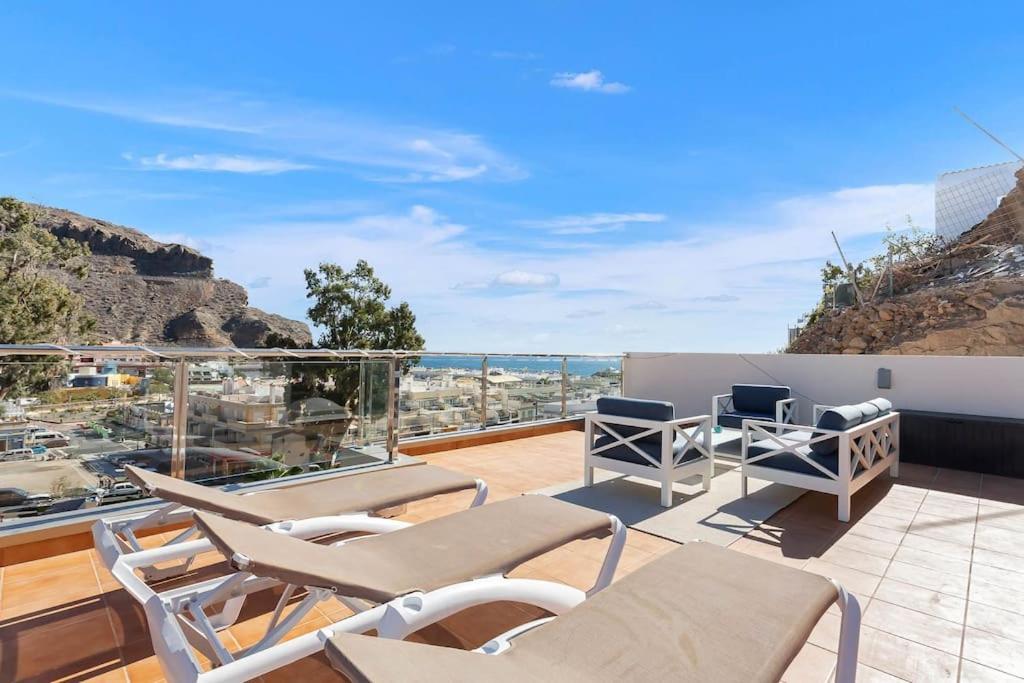 Rivera Del Puerto Luxury Penthouse With Great Terrace And Sea View Puerto De Mogan Eksteriør bilde